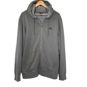The North Face gray full zip men’s size large hoodie size large